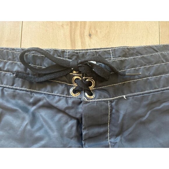 BIRDWELL BEACH BRITCHES Swim Trunks Shorts Mens Size 28 Navy Blue Drawstring - Picture 3 of 7